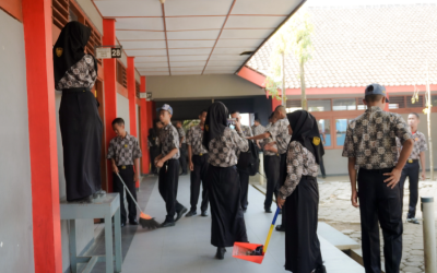 SMK Negeri 2 Wonosari Gelar Lomba Kebersihan Kelas Sambut HUT RI ke-81